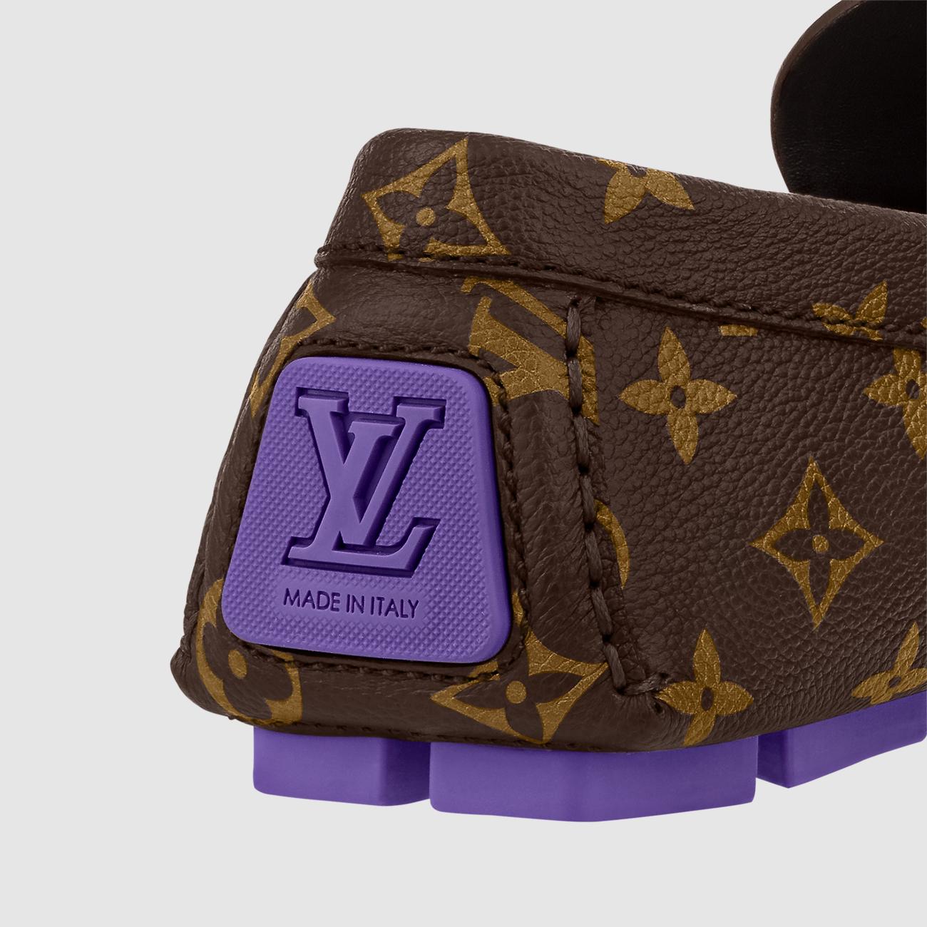 Giày Lười Louis Vuitton Driver Mocassin Nam Ebene